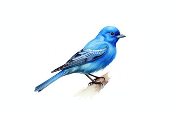 Bird animal canary white background.