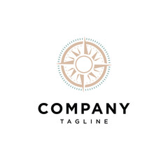 Elegant Compass logo icon vector