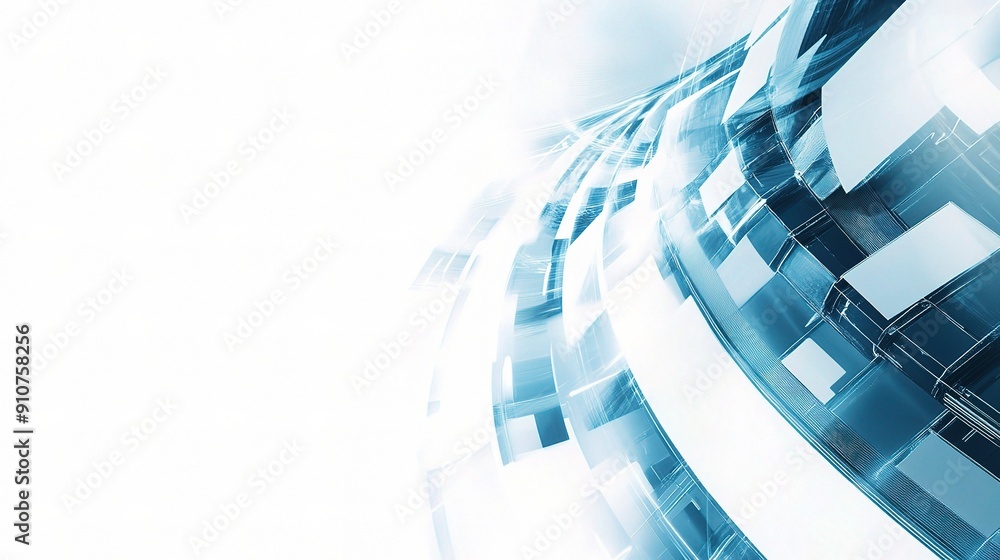Aufkleber abstract blue tech: a mesmerizing abstract background featuring a futuristic and sleek design in sha