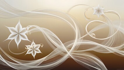 Abstract organic rectangular and circular lines as wallpaper illustration