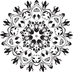 Outline Mandala for coloring book.