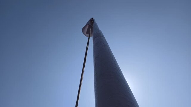 The raising of the red and white flag in almost all institutions in Indonesia and in village settlements as a celebration to commemorate Indonesian Independence Day