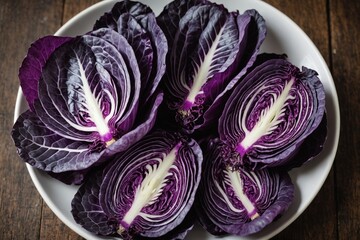 Fototapeta premium Quick Pickled Purple Cabbage