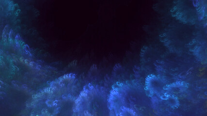 3D manual rendering abstract fantasy light fractal background. Its not AI Generatd illustration.
