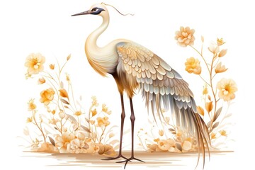 Crane animal bird ciconiiformes. © Rawpixel.com