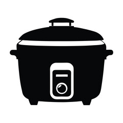 rice cooker silhouette icon vector design