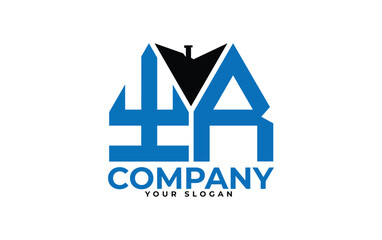 YR letter creative real estate vector logo design.