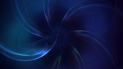 Fototapeta premium 3D manual rendering abstract colorful fractal light background. Its not AI Generatd illustration.