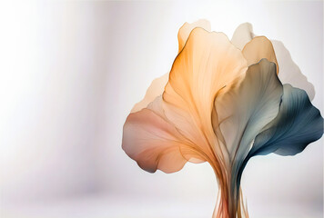 Abstract Poppy flower portrait  background for poster and wall art 