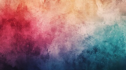 Fototapeta premium Vivid Strokes of Emotion: A vibrant watercolor wash dances across the canvas, blending warm and cool tones in an artistic explosion of color and texture. 