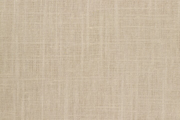 Fototapeta premium Brown linen fabric texture background, seamless pattern of natural textile.