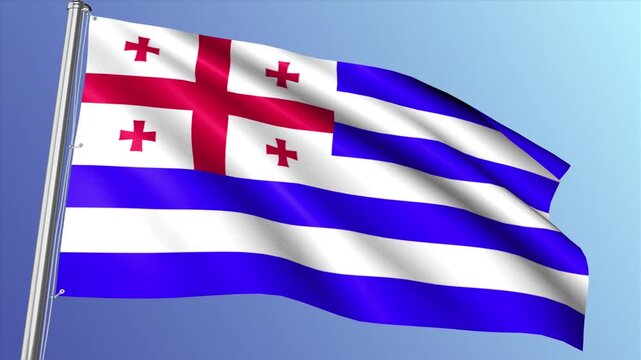 Ajaria Flag Waving Loop