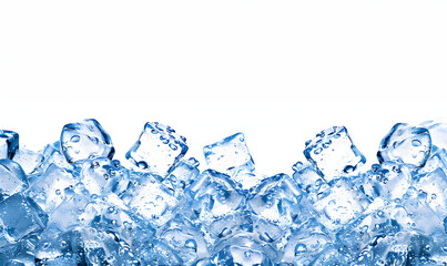 Obraz premium Cold Ice cube illustration background