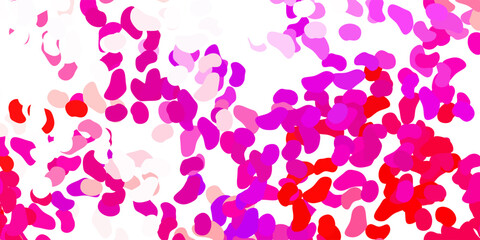 Light blue, red vector backdrop with chaotic shapes.