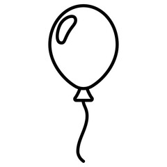 Balloon icon isolated on white background