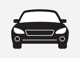 Car icon. Car outline silhouette. Car icon on a white background. illustration.