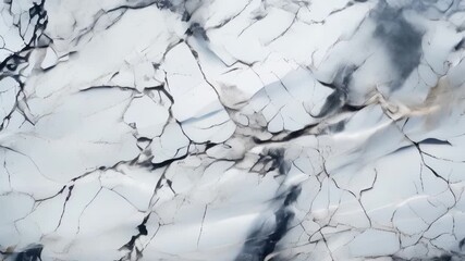 Cracked white marble surface with unique texture