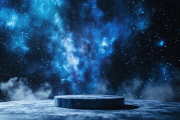 Blue galaxy space background astronomy universe outdoors.