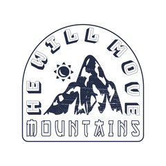 Retro vintage hiking logo design for apparel and clothing brand. adventure, mountain, t shirt design, graphics, print, poster, banner, postcard, flyer