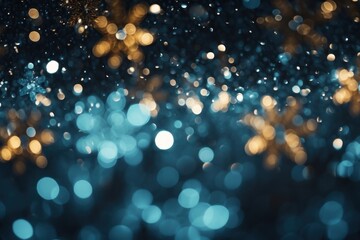 Neon black and blue light pattern bokeh effect background backgrounds abstract glitter.