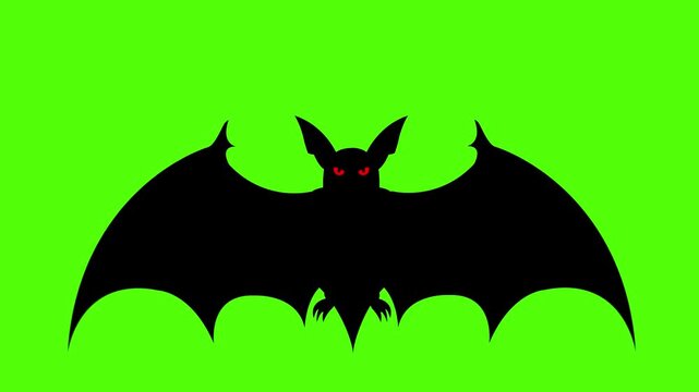 Bat Flying Green Screen Animation