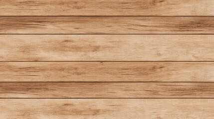 Fototapeta premium Top view of light oak wooden planks with a seamless texture and natural grain, perfect for backgrounds
