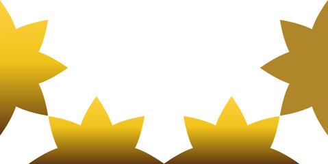 golden floral frame decoration design