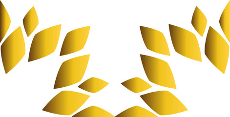 golden floral frame decoration design