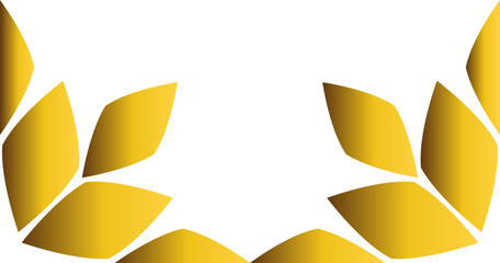 golden floral frame decoration design