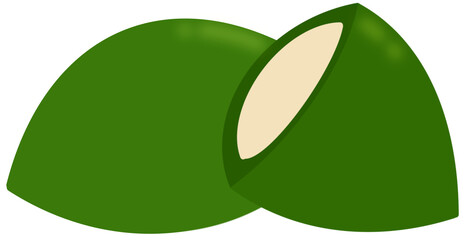 백앙금이 들어간 모시송편