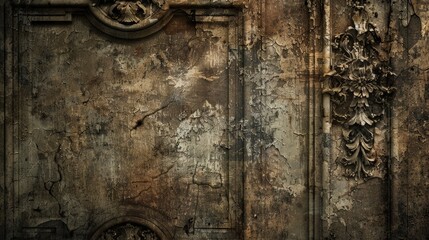 Reflect on the intricate details in grunge textures that reveal layers of history and use.