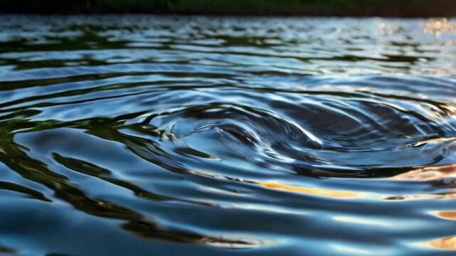 Bright blue water splash against a dramatic backdrop of sunset sundawn, Generative AI