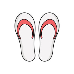 Slippers vector icon