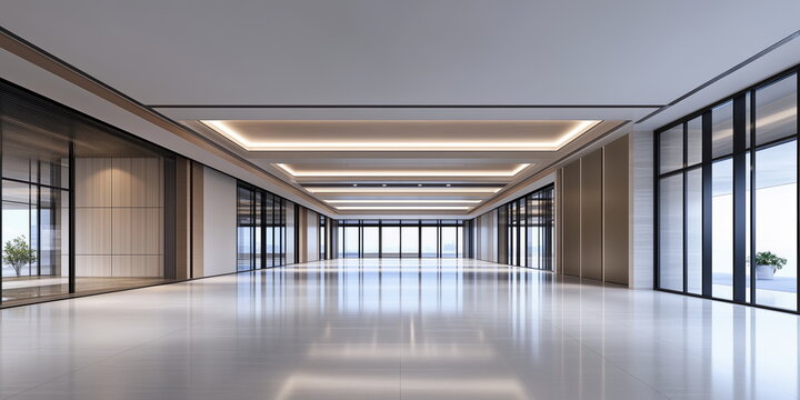  floor entrance section of a designed modern office.