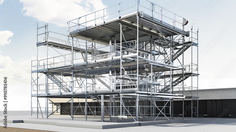 Poster scaffolding solutions for emergency response and disaster recovery expedite rapid access and structu