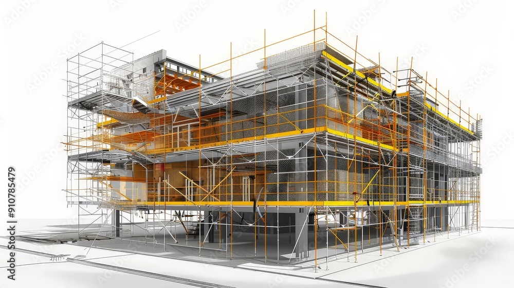 Poster scaffolding systems facilitate efficient material handling and logistics on construction sites, redu