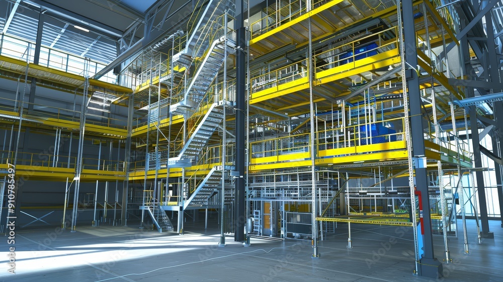Poster scaffolding systems facilitate efficient material handling and logistics on construction sites, redu