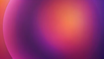 Abstract Gradient Sphere Design - Purple, Pink, Orange, Grainy Texture
