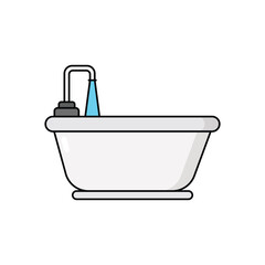 Bathtub vector icon