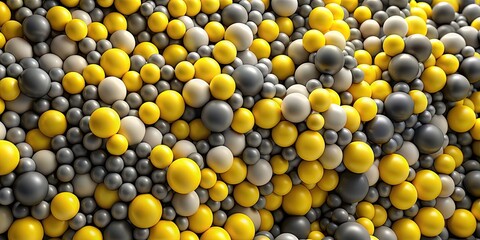 Abstract yellow, grey, and black metaballs fabric pattern , metaballs, fabric, pattern, yellow, grey, black, abstract