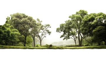 Obraz premium Realistic park landscape outdoors woodland.