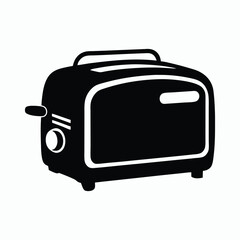 toaster silhouette vector icon