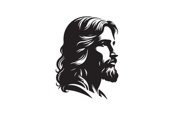 Jesus had silhouette vector illustration