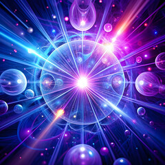 Fototapeta premium free photo abstract uv ultraviolet light composition