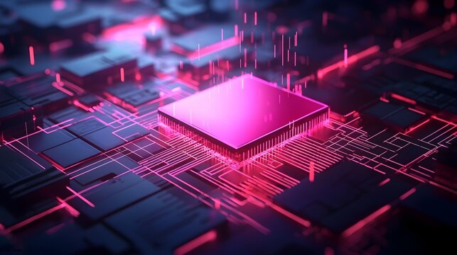 Quantum Computer Prototype with Levitating Holographic Display and Futuristic Technological Research Lab