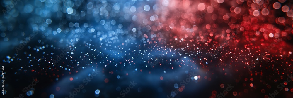Aufkleber a modern artistic representation of sparkling bokeh lights in a digital format, featuring a blend of
