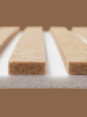 construction panels for wall cladding in the apartment