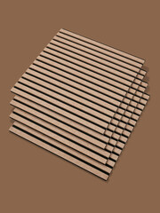 construction panels for wall cladding in the apartment