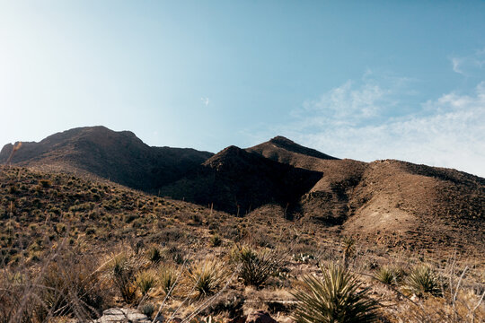 Wide View of Franklin Mountains near El Paso Texas
