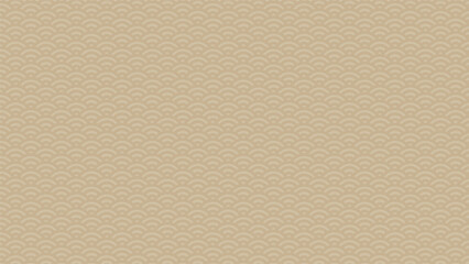 日本の伝統的な和柄の背景テンプレート-青海波-（金）　Japanese traditional pattern background template -SEIGAIHA- (gold)